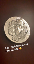 Load image into Gallery viewer, 2 troy oz. Scottsdale mint stacker round .999 fine silver high relief
